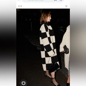 OAK + FORT checker coat. On-trend coat. Size S-M. EUC.